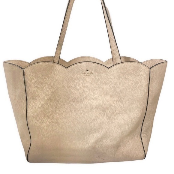 Kate spade leather scalloped tote bag - Picture 1 of 15